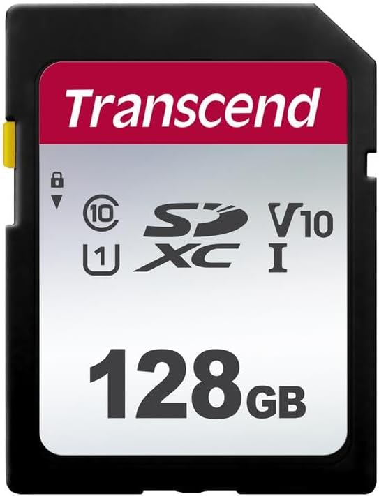 Transcend SDC300S 128GB SDXC SD Card, Compatible by Transcend