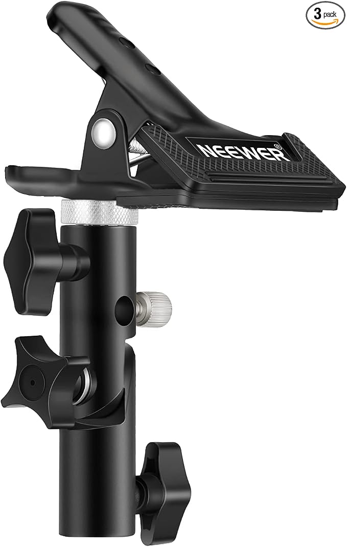 Neewer 3 PCS Photo Studio Heavy Duty Metal Clamp Holder by Neewer