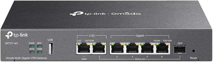 TP-Link ER707-M2 | Omada Multi-Gigabit VPN Router | Dual 2.5Gig WAN Ports | by TP-Link