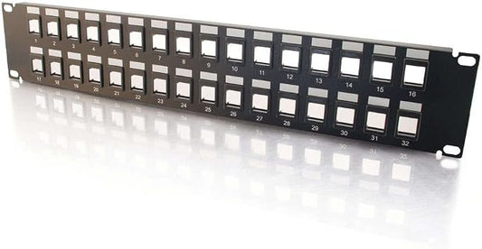 C2G 03860 32-Port Blank Keystone/Multimedia Patch Panel by CablesToGo