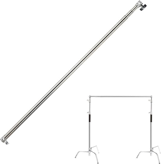 Pro Stainless Steel Telescopic Backdrop Crossbar Max Length 10 ft/3m Adjustable by Meking