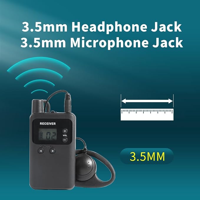 AGJ Wireless Tour Guide System, Tour Guide Microphone and Speaker, Tour Guide - Image 7