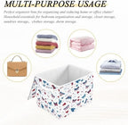 Bolaz Storage Bins with Lids and Handles, Butterfly Flag Stars Pattern Storage - Image 7