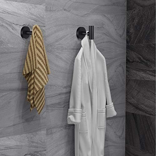 Towel Hooks Bathroom Coat Robe Wall Hook Heavy Duty Door Hanger Towel Robe - Image 5