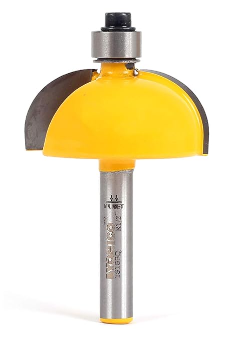 YONICO Cove Router Bits Edge Forming 1/2-Inch Radius 1/4-Inch Shank 13155q - Image 3