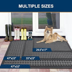 Smiry Front Door Mat Outside Entrance, Natural Rubber Doormat, 59x23 Inch - Image 6