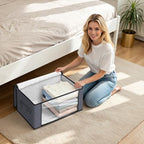 Fab totes 35L Closet Organizers, Foldable Under Bed Storage Containers - Image 3