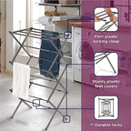 BLACK+DECKER 3 Tier Expandable Collapsing Foldable Laundry Rack - Image 4