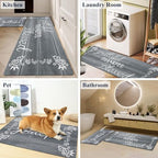 HEBE Anti Fatigue Kitchen Mat Set of 2, Cushioned Kitchen Mats - Image 5