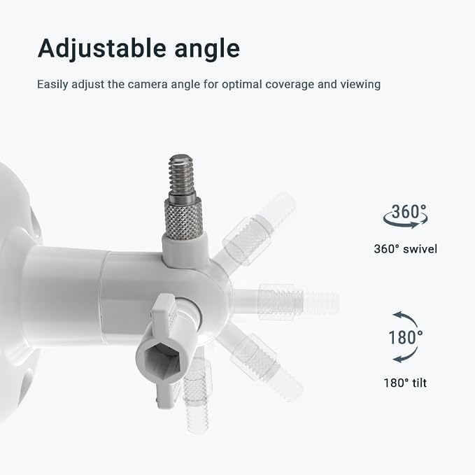 Holicfun 360° Adjustable Indoor/Outdoor Security Camera Wall Mount - Image 3