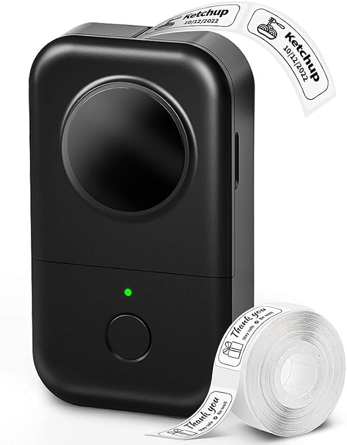 Phomemo D30 Label Maker Machine, Inkless Thermal Label Printer Portable Sticker by Phomemo