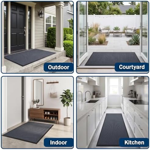 LeapYouth Front Door Mat, Absorbent Dirt Trapper Entry Mat - Image 6
