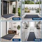 LeapYouth Front Door Mat, Absorbent Dirt Trapper Entry Mat - Image 6