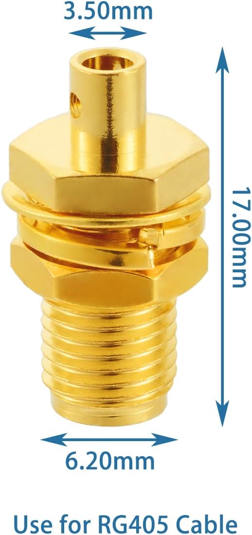10 PCS SMA Connectors SMA Female Bulkhead Solder Connector - Image 7