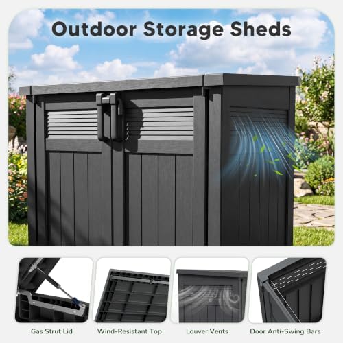 Large Outdoor Storage Cabinet 51 Cu Ft - Image 3
