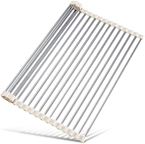 Tomorotec Roll Up Dish Drying Rack Over Sink, 304 Steel by Tomorotec