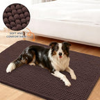 Smiry Dog Door Mat for Muddy Paws 48x30, Absorbent Low-Profile Doormats - Image 2