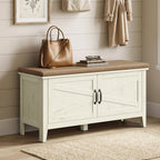 VASAGLE Shoe Bench, Farmhouse Entryway Bench by VASAGLEbySONGMICSHOME