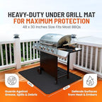Under Grill Mats for Outdoor Grill Double-Sided Mat for Under Fire Pit Mat the - Image 4