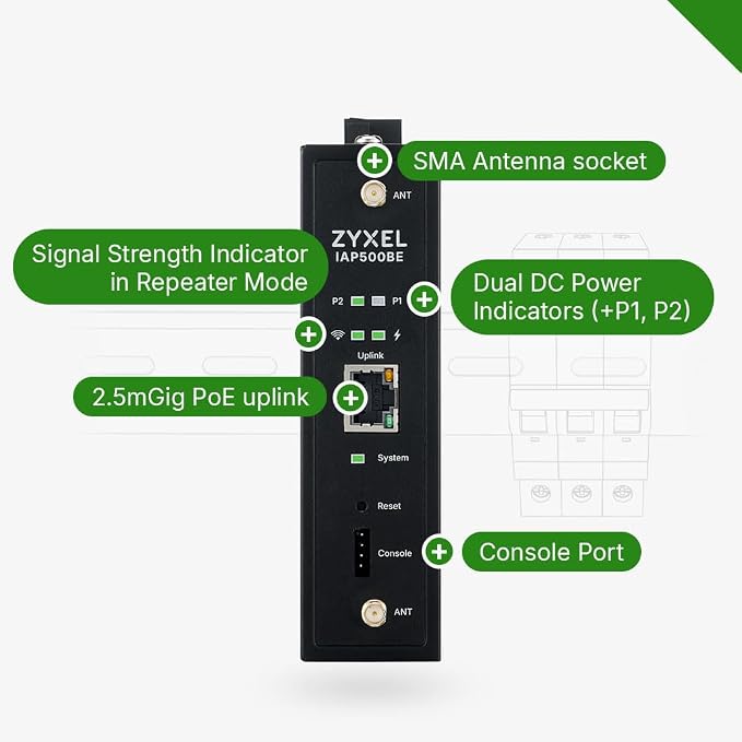 Zyxel WiFi 7 BE5000 Wireless Access Point | Industrial Robust Product Design | - Image 6