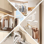 Wall Mounted Collapsible Clothes Drying Rack, Space-Saving Laundry Drying Rack - Image 5