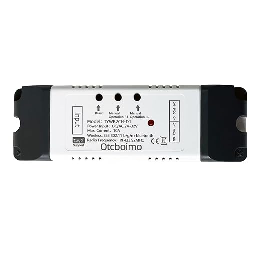 WiFi Electric Linear Actuator Controller, 2 Channel DC12V 24V, Tuya Smart WiFi by Otcboimo
