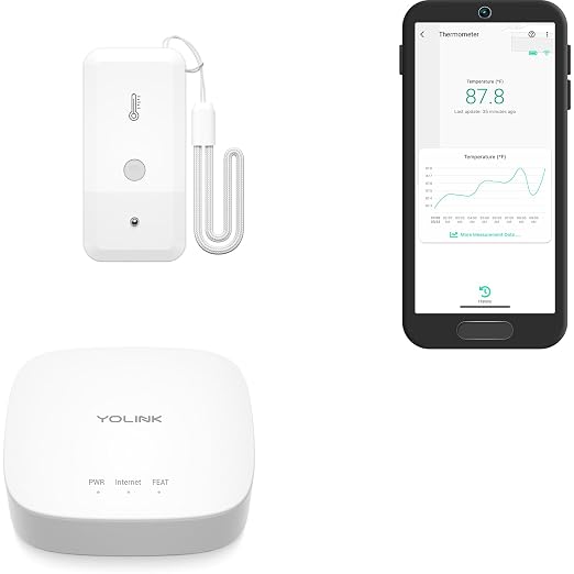 YoLink Smart Wireless Thermometer, Wide Temp Range by YoLink