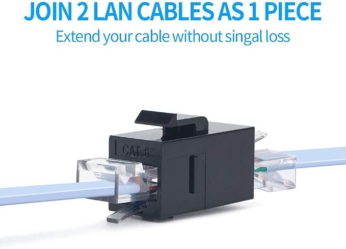 60 Pack Ethernet Couplers RJ45 Cat6 Keystone Coupler Cat5 Cat5e Keystone Jack - Image 4