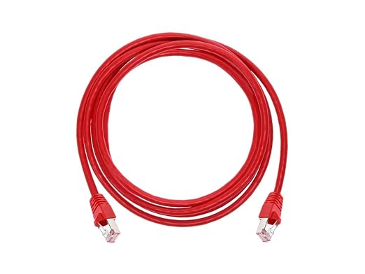 Monoprice Cat6A 7ft Red Patch Cable Double Shielded 26AWG 10G Pure Bare Copper - Image 4