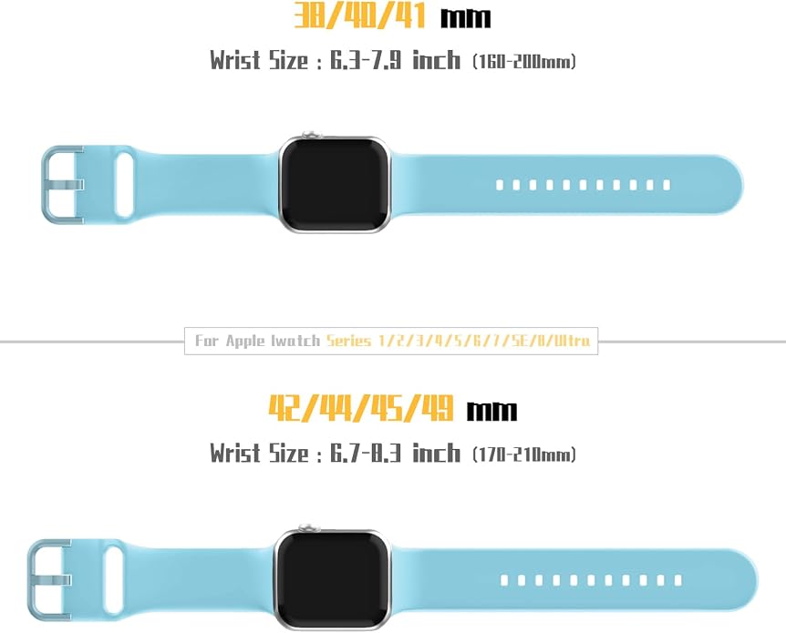 Sport Band Compatible with Apple Watch Bands 49mm 46mm 45mm 44mm 42mm 41mm 40mm - Image 7