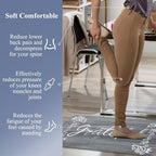 HEBE Anti Fatigue Kitchen Mat Set of 2, Cushioned Kitchen Mats - Image 6