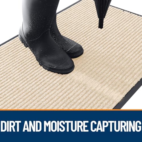 OLANLY 2-Pack Front Door Mats 47x32, Waterproof Heavy-Duty Doormats - Image 5