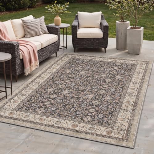 GENIMO 5X8 Outdoor Rug, Washable by GENIMO