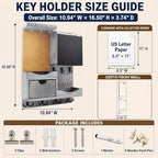 Key Holder Wall Mount with Drawer and Mail Organizer - Image 2
