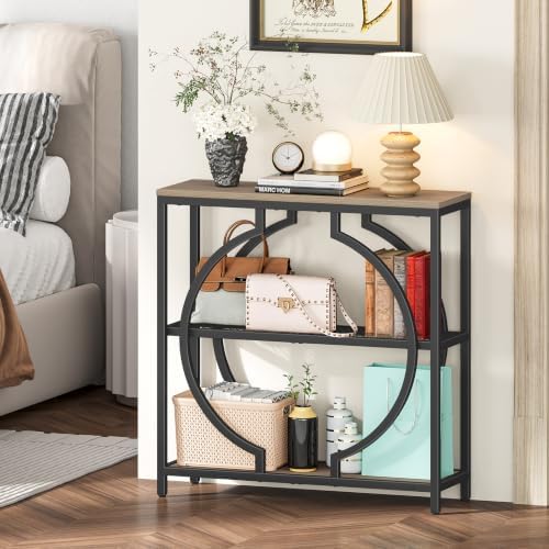 Snughome Entryway Table with 3 Tier Storage Shelves, Narrow Console Table - Image 2
