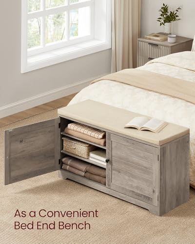 VASAGLE 3-Tier Shoe Storage Bench - Image 6