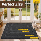 JSEI Dirt Trapper Door Mat 24" x 36", Non-Slip Washable Doormats - Image 2