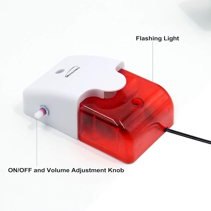 High / Low Water Level Sensor Detector Alarm 120 dB Red Strobe Siren, - Image 6
