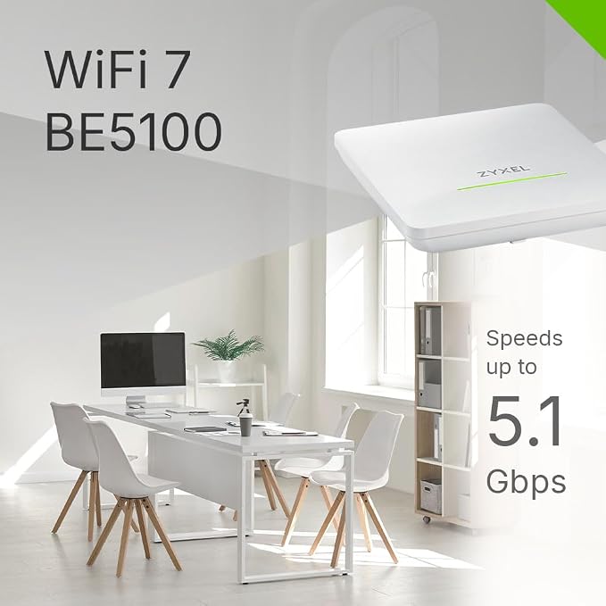 Zyxel WiFi 7 Wireless Access Point BE5100 | PoE+ / AC Powered | 2.5Gb Ethernet - Image 5