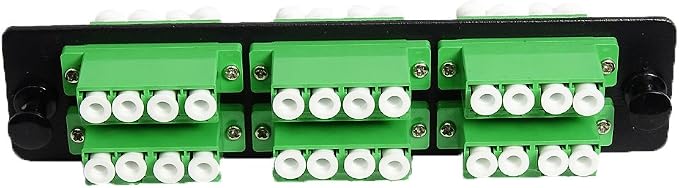 RiteAV LGX Footprint Fiber Optic Cable LC Adapter Patch Panel 6 Ports Loaded - Image 2