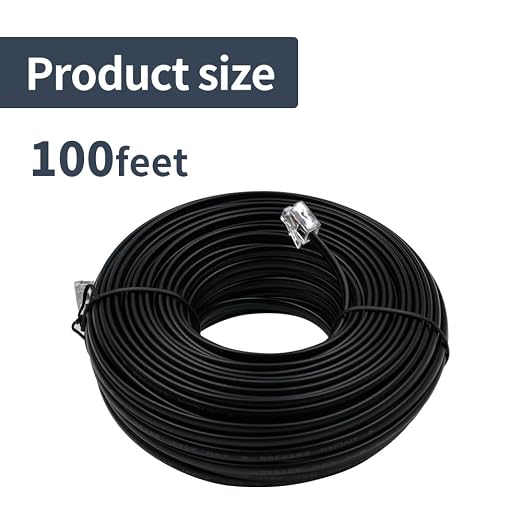 Phone Cable 100 Feet Long Telephone Line Cord - Image 7