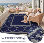 GENIMO Outdoor Rug, Waterproof Plastic Rugs - Image 6