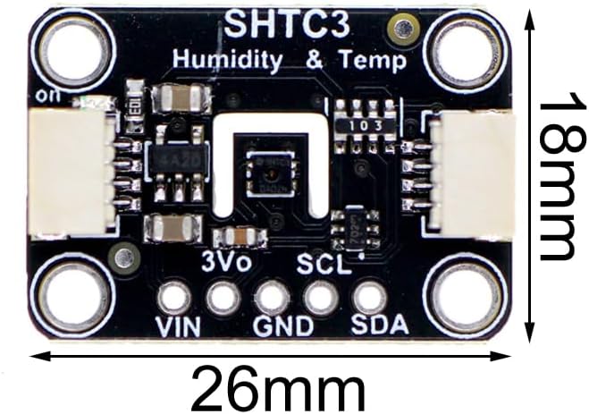 DONGKER SHTC3 Temperature Humidity Sensor Module, 3V-5V Humidity Measure Board - Image 2