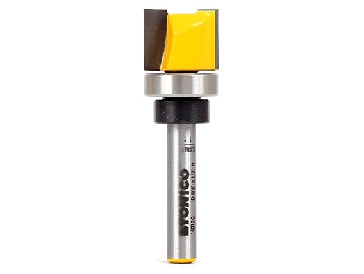 YONICO Router Bits Pattern Bit Flush Trim 5/8-Inch 1/4-Inch Shank 14072q by Yonico