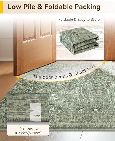 RELEANY Washable Area Rug - Image 5
