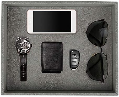 HofferRuffer Decorative Desktop Organizer Tray, Bathroom Vanity Tray, Storage by HofferRuffer