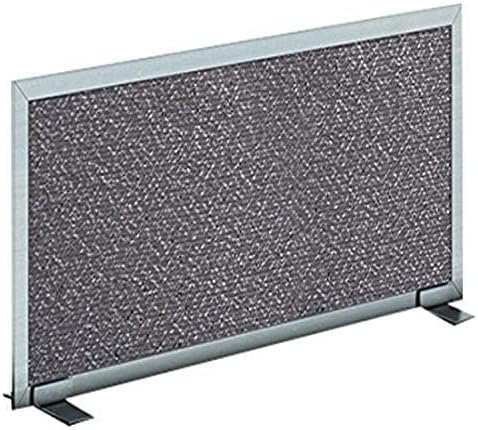OBEX Acoustical Free Standing Privacy Screen, Cubicle Accessories Desk Privacy Panel, Desk Dividers for Office, Office Furniture Partitions Portable Sound Proof Dividers, 12" x 48", Graphite