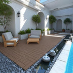 Plastic Interlocking Deck Tiles, 44 Pack Patio Sheets - Image 4
