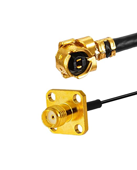 2PCS U.F.L1 to SMA Cable U.F.L1 to SMA Female Flange Panel Mount 1.13mm - Image 5