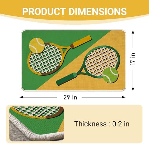 Tennis Sport Welcome Front Door Mat - Image 3